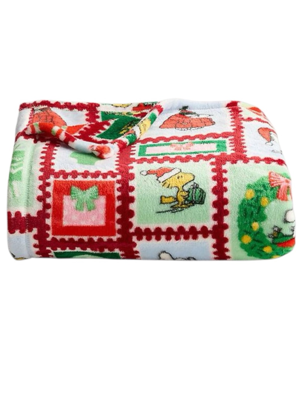 Peanuts Snoopy Christmas Plush Throw Blanket (NWT)